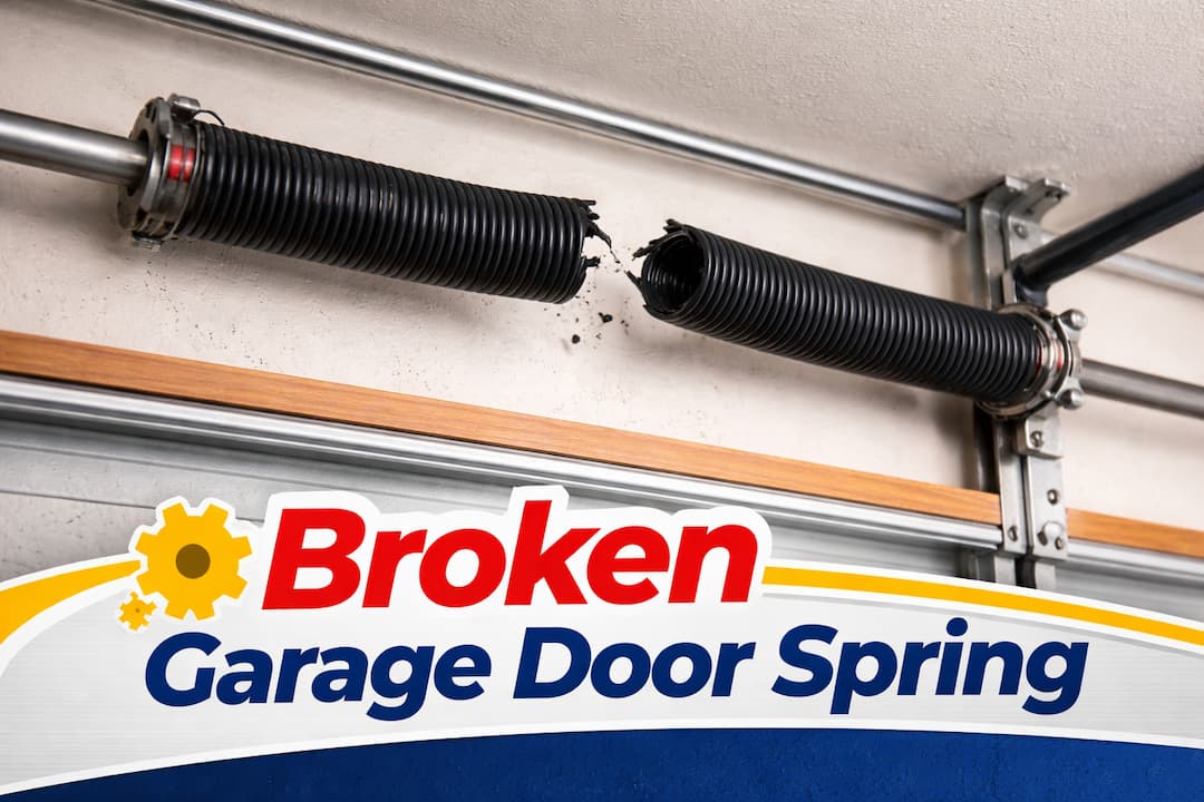 how to replace broken garage door spring